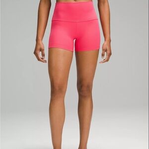 Lululemon Pink glaze 4” align shorts